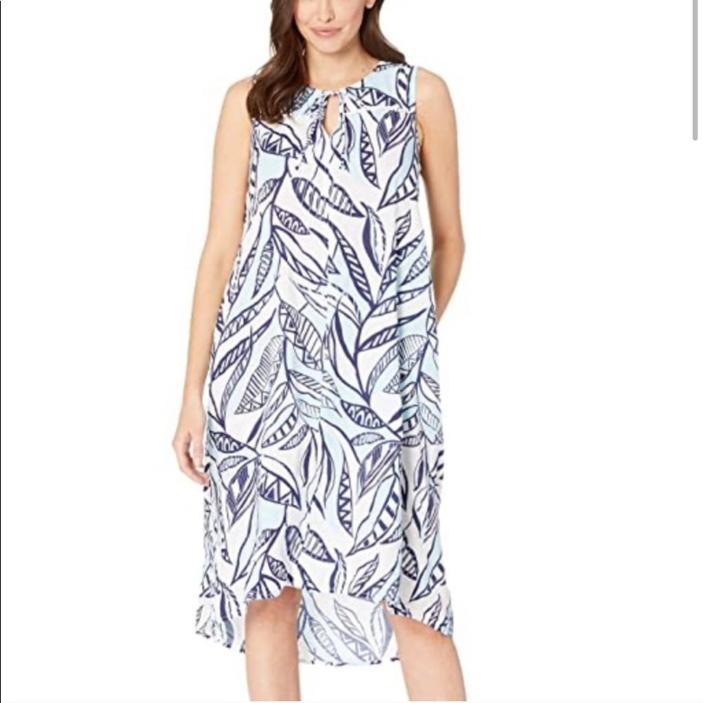 FRESH PRODUCE Ada Palm Leaves Print Dress S